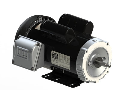 Weg Electric .2536ES1BW56-S, 1/4 Hp, 3600 Rpm, W56 FR, 115/208-230 Vac, 1 PH, TEFC, Rigid Base, General Purpose Motor