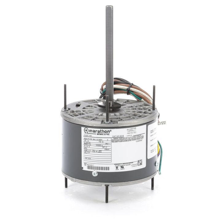 Marathon Electric X216, 1/5 Hp, 1075 Rpm, 48Y FR, 208-230 Vac, 1 PH, OPAO, Thru-Bolt, Condenser Fan Motor, 48A11O1097