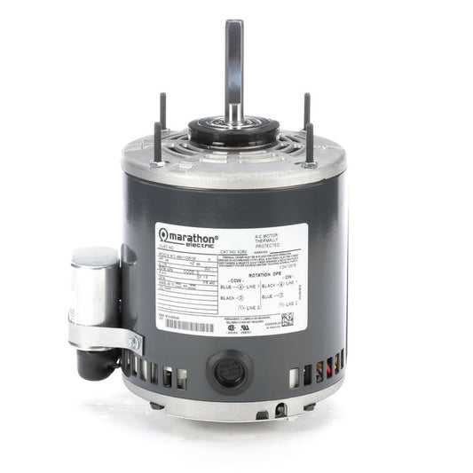 X260, 1/6 HP, 1140 Rpm, 48Y FR, 115 Vac, 1 PH, Permanent Split Capacitor, Resilient Rings - Extended Studs, 48A11O251 Open Air Over OEM Greenheck Fan Motor