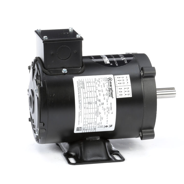 Marathon Electric Y360, 1/2 Hp, 1800 Rpm, 56C FR, 230/460 Vac, 3 PH, TENV, C-Face with Base, Inverter Duty, microMAX, 56H17T2017