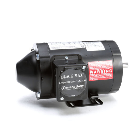 Marathon Electric Y534, 1/2 Hp, 1800 Rpm, 56C FR, 230/460 Vac, 3 PH, Totally Enclosed, C-Face Footed, Tstat Over Load, Inverter Duty, Black Max, 56H17T5301.