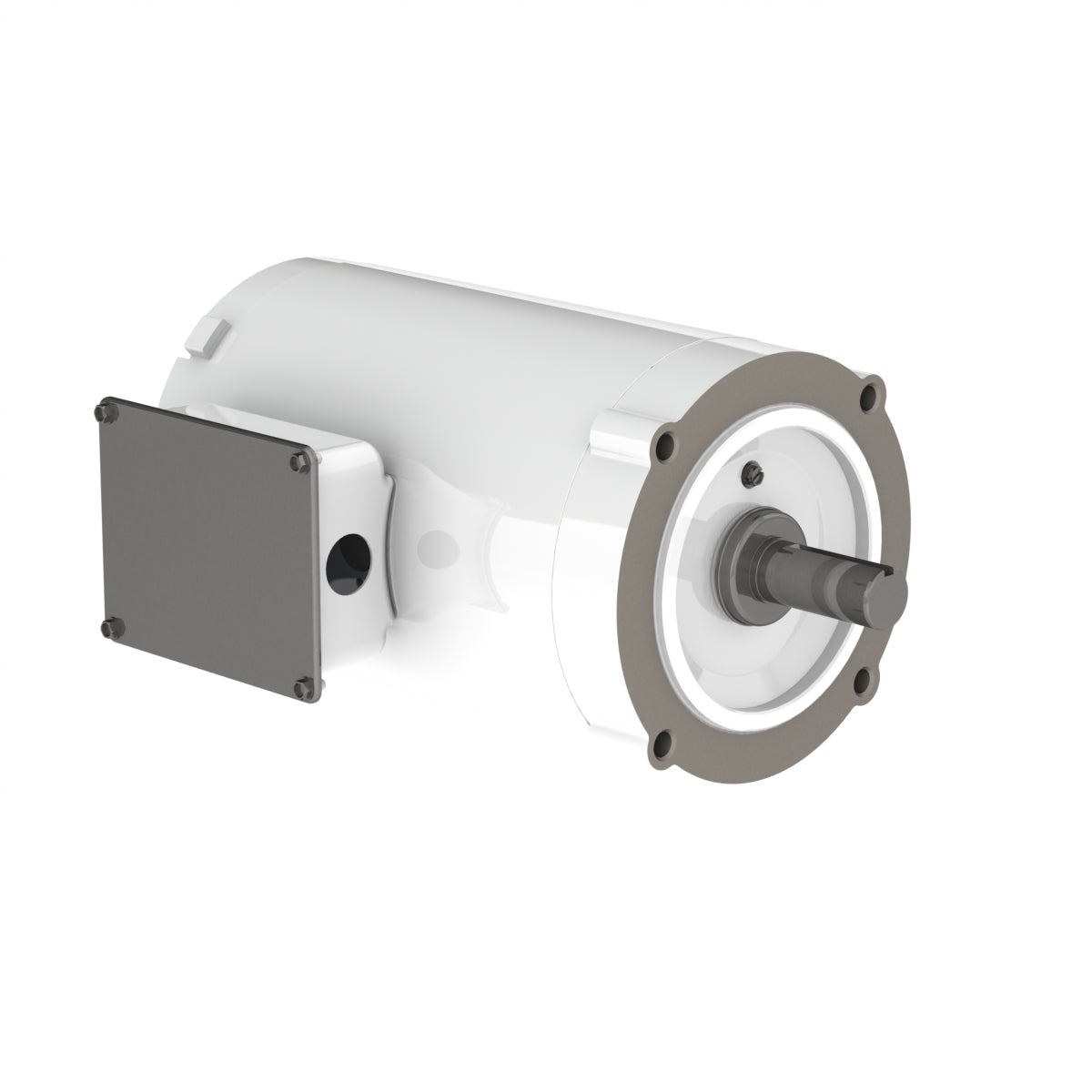 Weg Electric 00118NT3EHW56CZ, 1 Hp, 1800 Rpm, 56CZ Frame, 208-230/460 Vac, TENV, HydroWash NEMA Premium Efficiency.