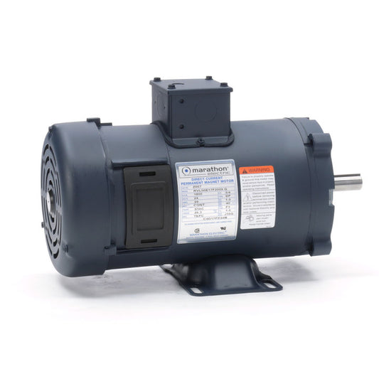 Marathon Electric Z667, 3/4 Hp,1750 Rpm, 56C FR,  24 Vdc, TEFC, C-Face Footed (Removable Base), Low Voltage, DC Permanent Magnet, 56E17F2009